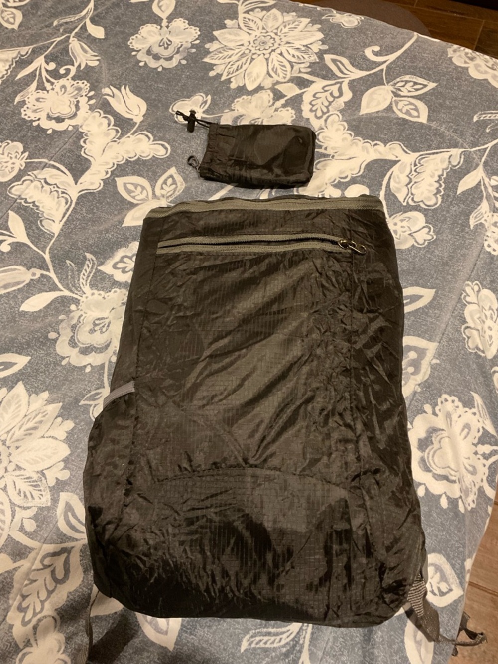 Lightweight Packable Black Backpack